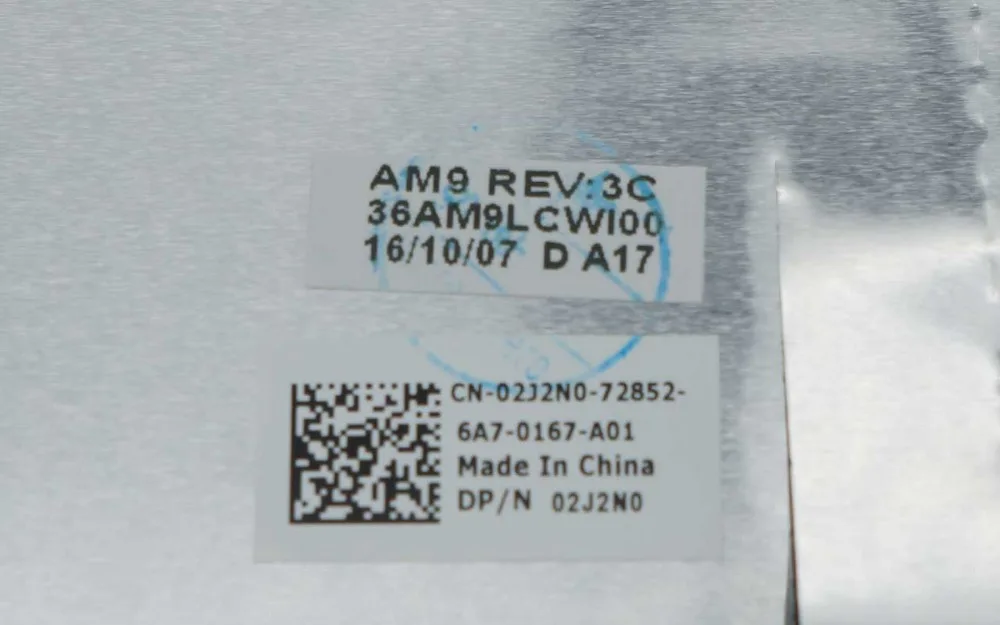 Новый оригинальный ЖК-задняя крышка Топ задняя чехол для Dell Inspiron 7000 7557 7559 02J2N0 2J2N0