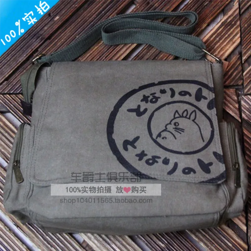 Новинка 2016 холщовые сумки мессенджеры Totoro/My neighter Totoro студенческие книжки через
