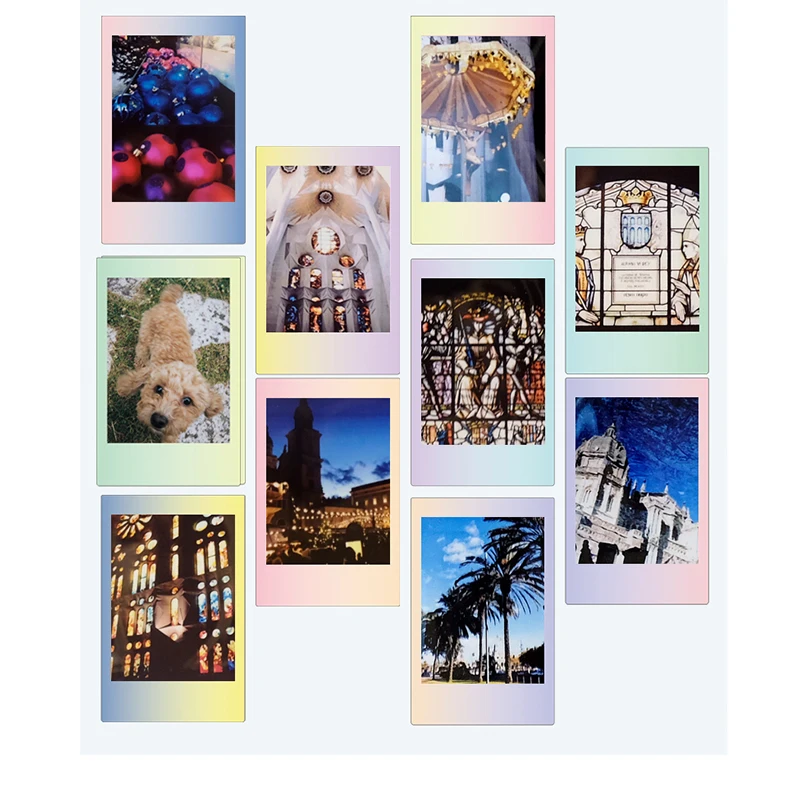 10 шт. Fujifilm Instax Mini Фильм макарун для мини 8 7s 7 50s 50i 90 25 dw поделиться SP-1 Polaroid мгновенная фотокамера