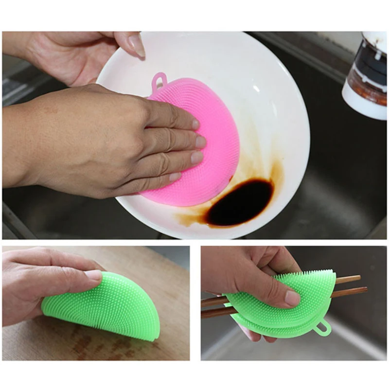 Многофункциональная волшебная силиконовая чаша для мытья посуды щетка кухонные