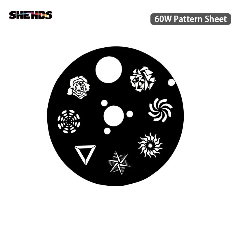 Gobo Wheel SHEHDS Светодиодный прожектор 60 Вт светодиодный движущийся головной свет части колеса цвет и Gobo колеса Аксессуары для DJ KTV Дискотека точечная лампа - Цвет: Gobo Wheel