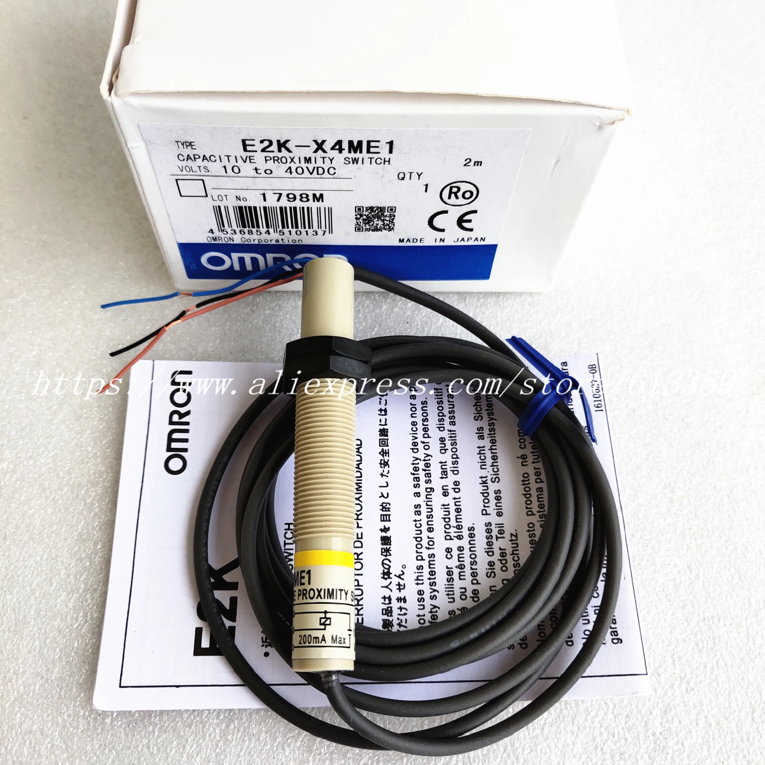 E2K-X4MF1 E2K-X4ME1 M12 Omron емкостный датчик приближения новинка высокое качество |