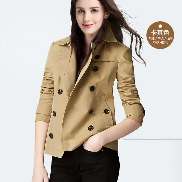 

S--5XL HOT / Spring Women New Fashion Loose Large Yards Trench Coat