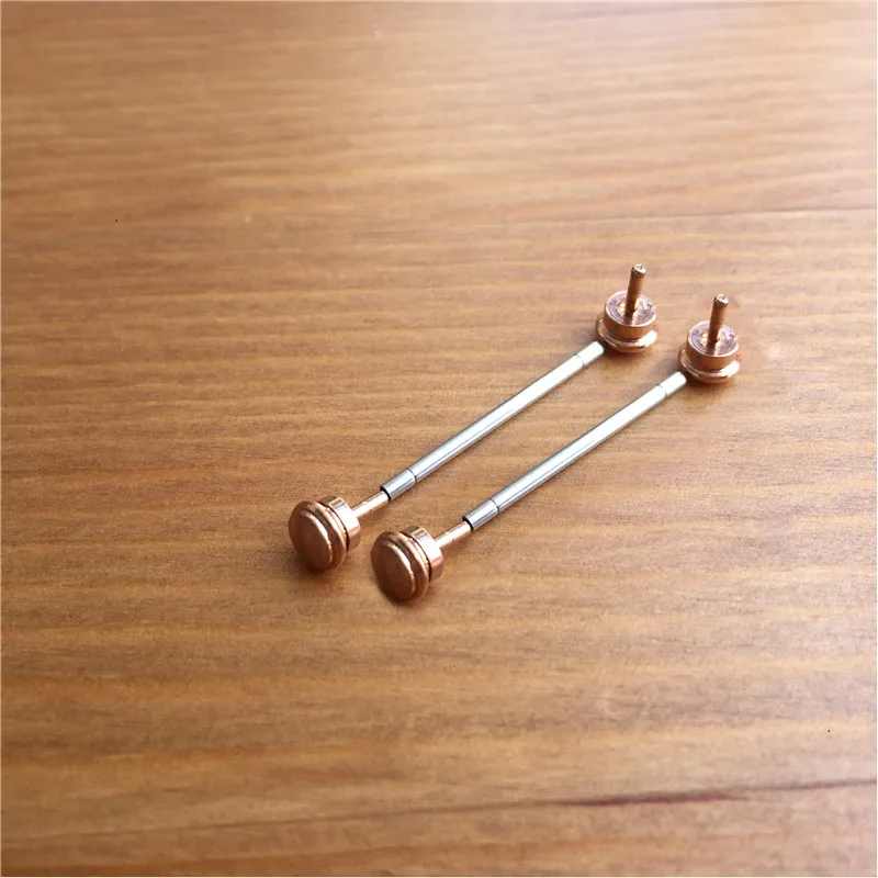 rose gold 21mm 2 шт./компл. стальной винт для часов стержень винт трубка для догадки GC-B1 часы со стальным браслетом/кожаный ремешок ссылка наконечники - Цвет: rose gold 21mm