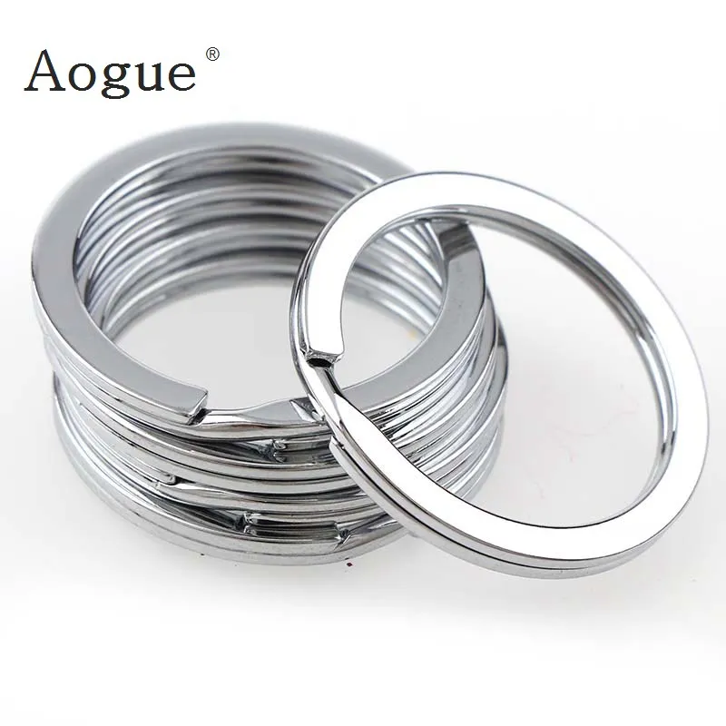 

12pcs/lot 28mm Keyring Split Ring Stainless Steel Colo Good Quality Key Ring For Keychain Making Sleutelhanger Diy Accessories