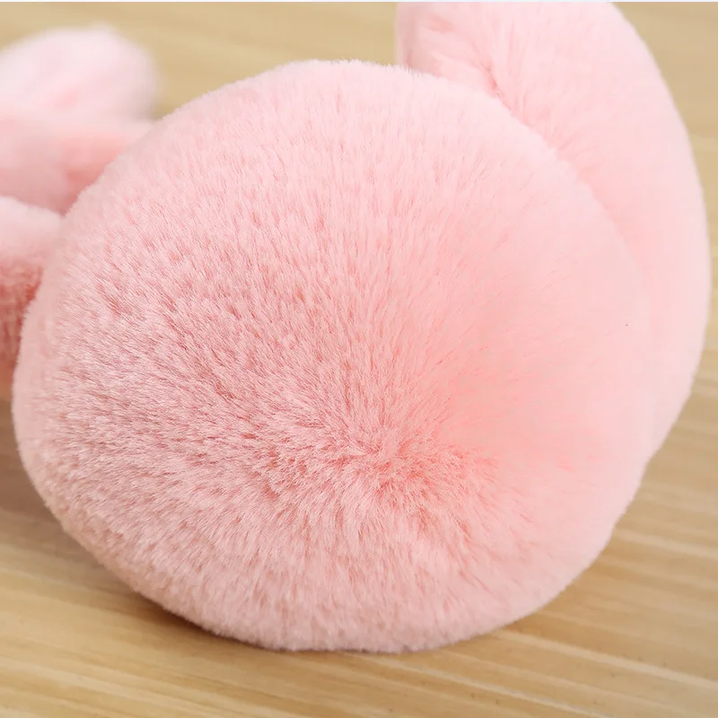 2018 регулируемые Элегантные зимние наушники из кроличьего меха для женщин теплые