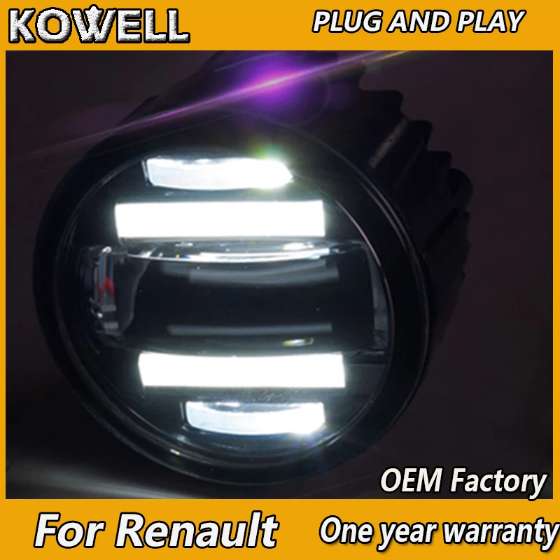 KOWELL стайлинга автомобилей противотуманных фар для Renault Megane LAGUNA светодиодный