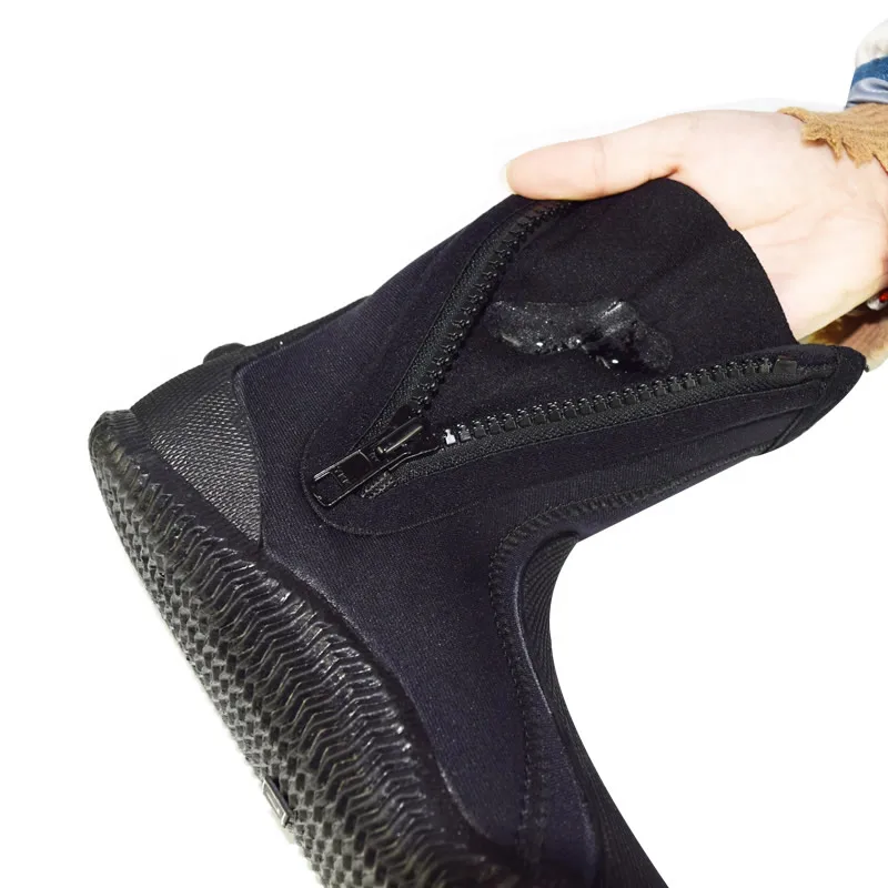 5 мм противоскользящие ботинки для дайвинга Неопреновая Обувь высокая верхняя