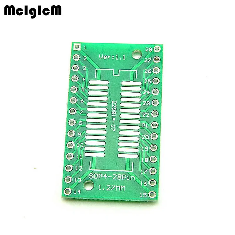 Плата преобразователя TSSOP28 SSOP28 SOP28 SMD в DIP28 IC плата модуля адаптеров пластины 0 65 мм