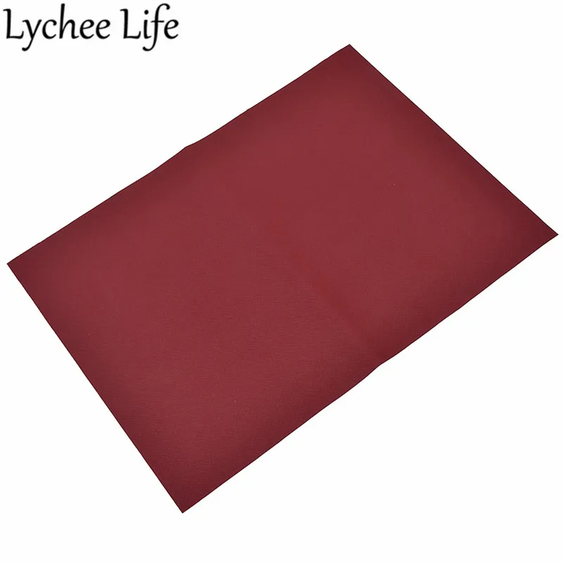 Lychee Life 29x21 см Синтетическая кожа ткань A4 сплошной цвет ПВХ ткань DIY для пошива домашней одежды одежда аксессуары поставки