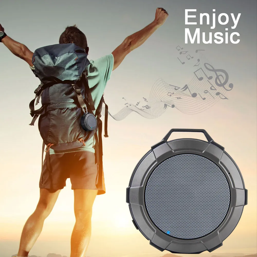 Портативный Bluetooth Динамик мощный Беспроводной VS Anker SoundCore 2 IPX5 с микрофоном Водонепроницаемый Blutooth душ Динамик s вибрации