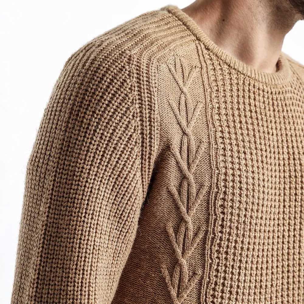 SIMWOOD 2019 Весенние Новые свитера мужские облегающие трикотажные пуловеры