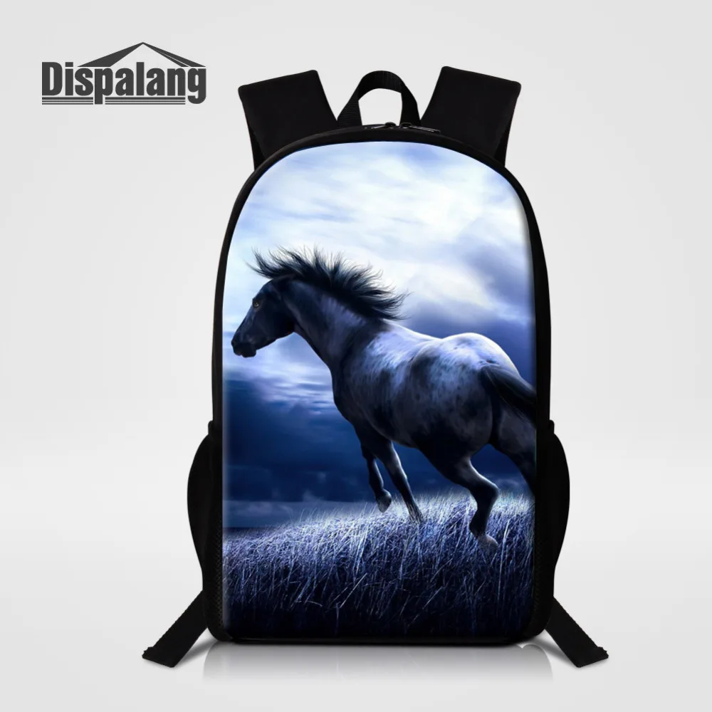 

Dispalang School Bags for Teenagers Girl Schoolbag Women Men Travel Bags Horse Animal Printing School Backpack Rucksack Bagpack