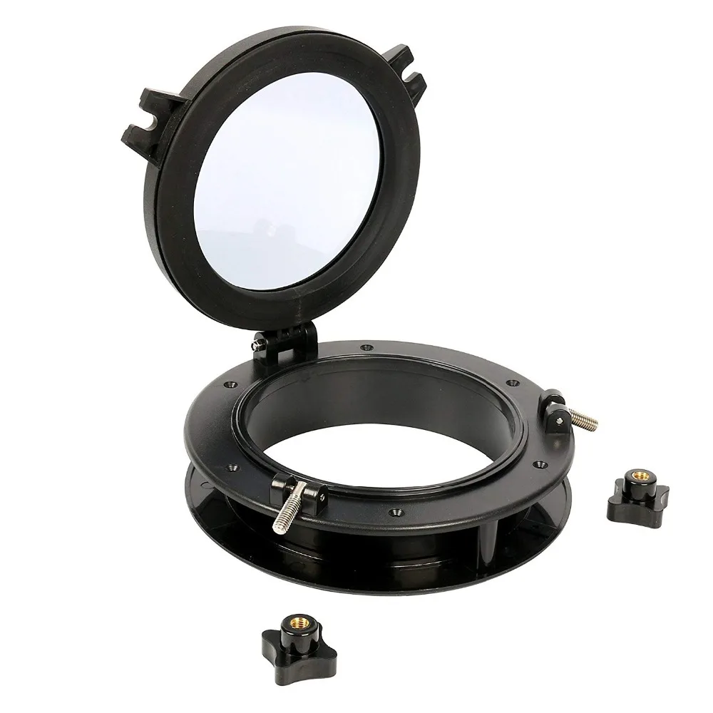 

Marine Round Porthole Window with ABS Plastic Tempered Glass for Boat Yacht Marine Applications 8.5"