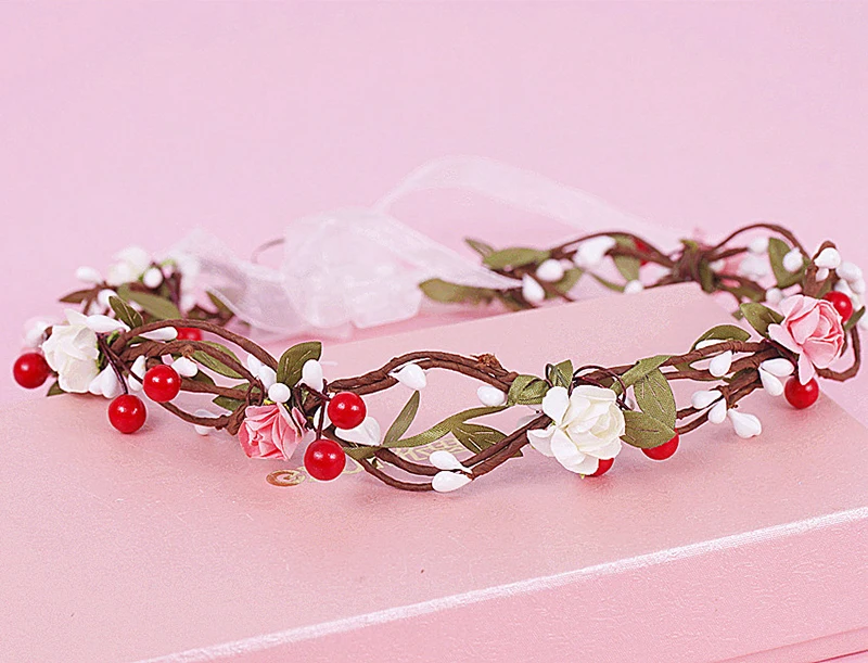 Женская повязка для волос CC &amp BYX свадебная диадема с цветочным орнаментом сделай