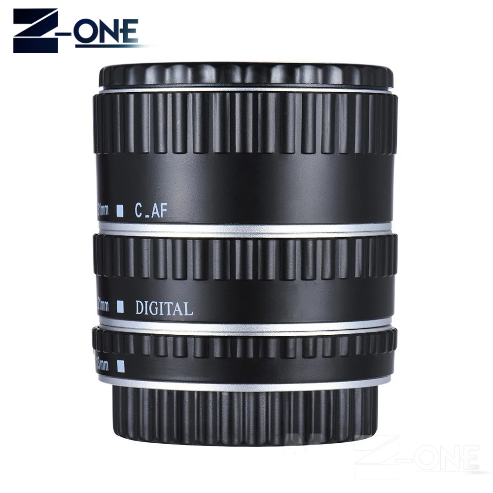 

Silver Auto Focus AF Macro Extension Tube Ring Lens Adapter for Canon EOS 800D 760D 750D 200D 80D 77D 5D Mark IV DSLR Camera