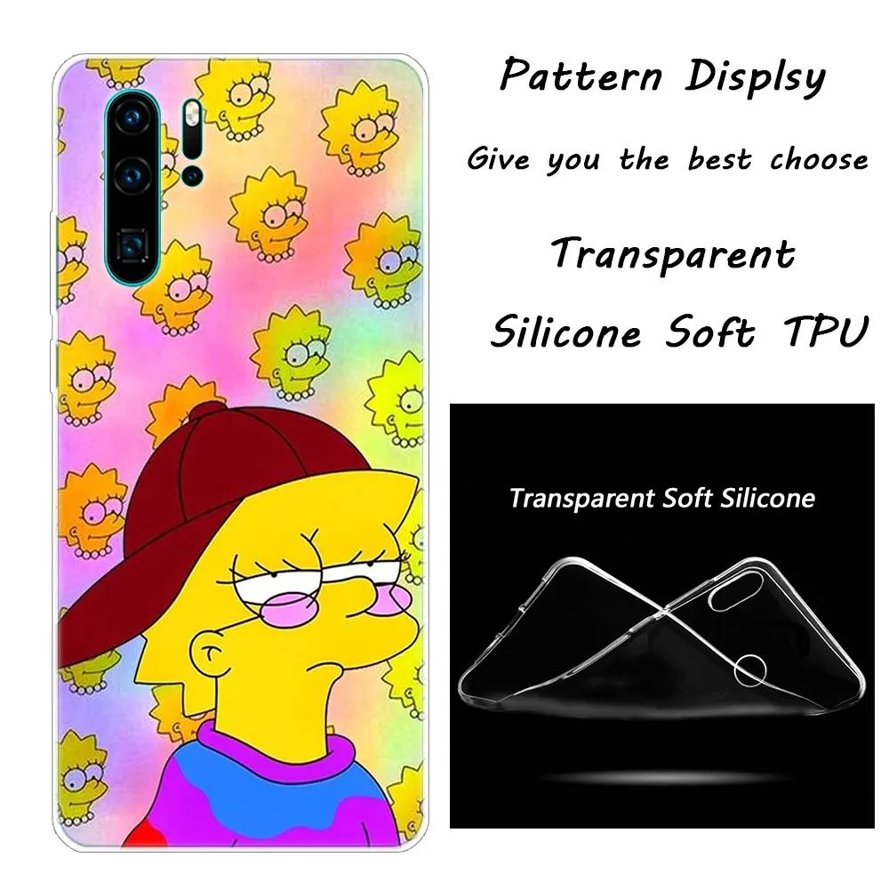 004 Homer Simpson Мягкий силиконовый чехол для телефона huawei P30 P20 Pro P10 P9 P8 Lite P Smart Z Plus NOVA 3 3i Модный чехол - Цвет: 004