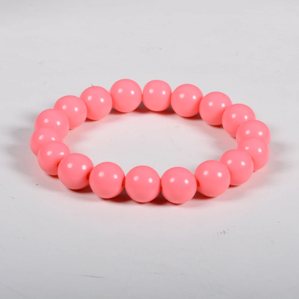 Прекрасный светло-розовый горячий акрил розового цвета браслеты из бисера для