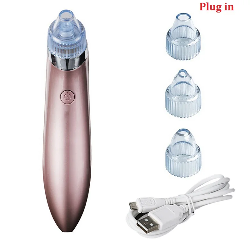 Plug in Hot Pro вакуумное очищающее средство от черных точек для удаления электрическое очищение от акне отшелушивающая очистка Комедо всасывающий косметический аппарат для лица - Color: Plug in