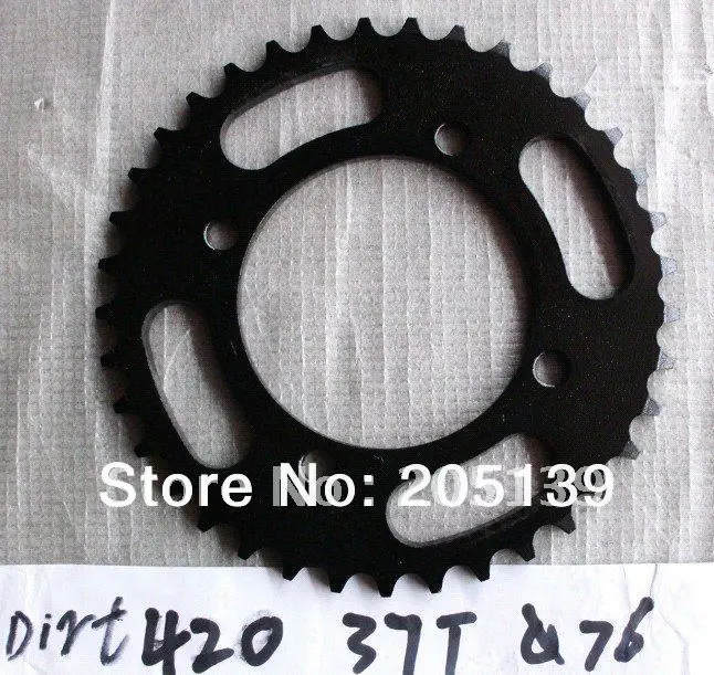 

motorcycle parts rear gear sprocket tandwiel 37T tooth 76MM FOR 420 chain for moto atv Dirt pit bike pitbike crf klx ttr