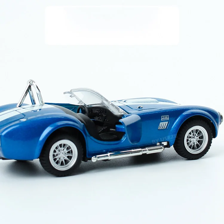 1/32 масштаб 1965 Ретро Ford Shelby Cobra 427 S/C литой металлический автомобиль со звуком и