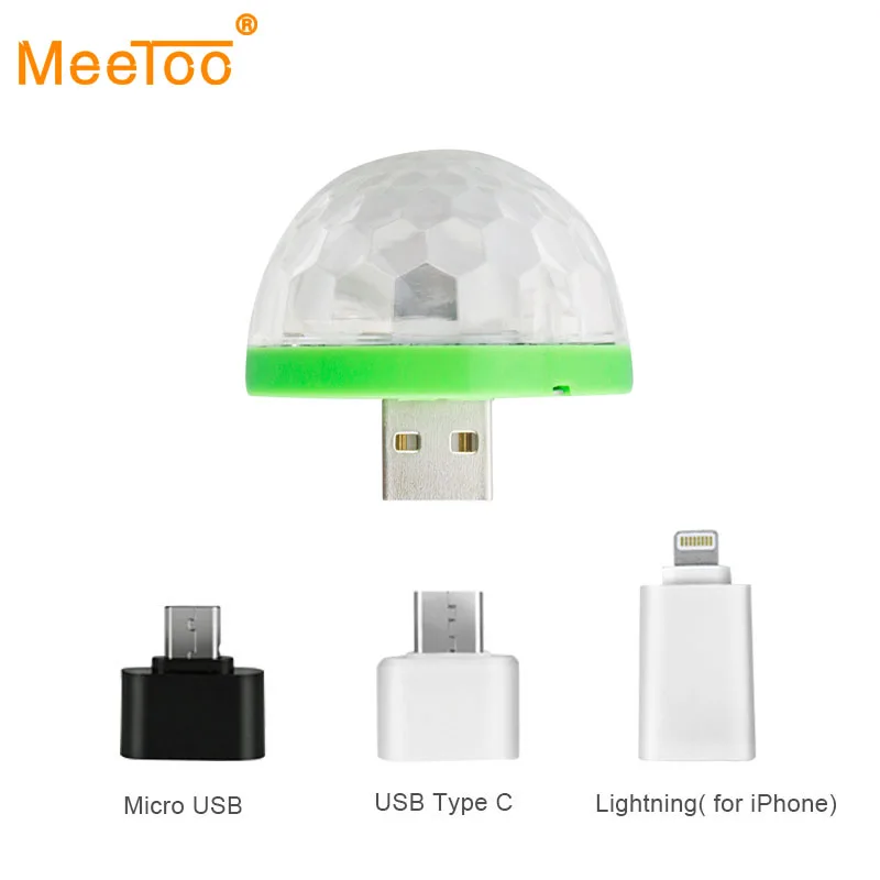 USB Lumiere RGB светодиодный музыкальный сценический светильник шоу клуб диско DJ светильник лазерный проектор управление звуком кристалл магический шар эффект светильник s