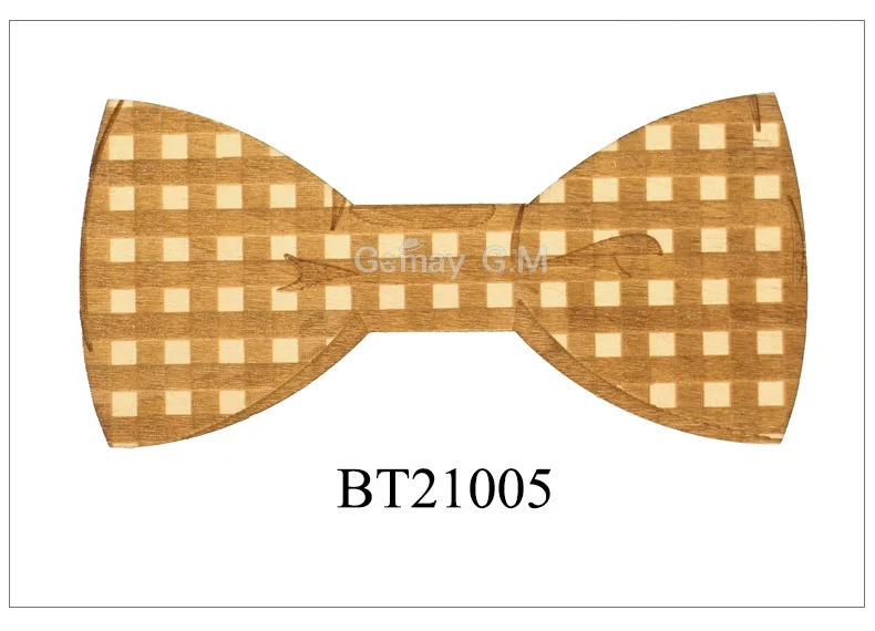 BT21005 Gravata клетчатый галстук-бабочка из древесины для мужчин деревянный мужской s галстук-бабочка Галстуки Для Свадьба Вечерние велосипедные пряжа усы Бабочка Дизайн Галстук - Цвет: BT21005