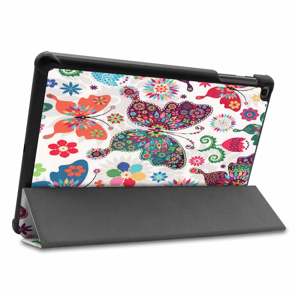 10 Чехол-книжка для samsung Galaxy Tab A чехол 10,1 ''T510 T515 умный чехол для samsung Tab SM-T510 SM-T515 Funda Capa - Цвет: 10