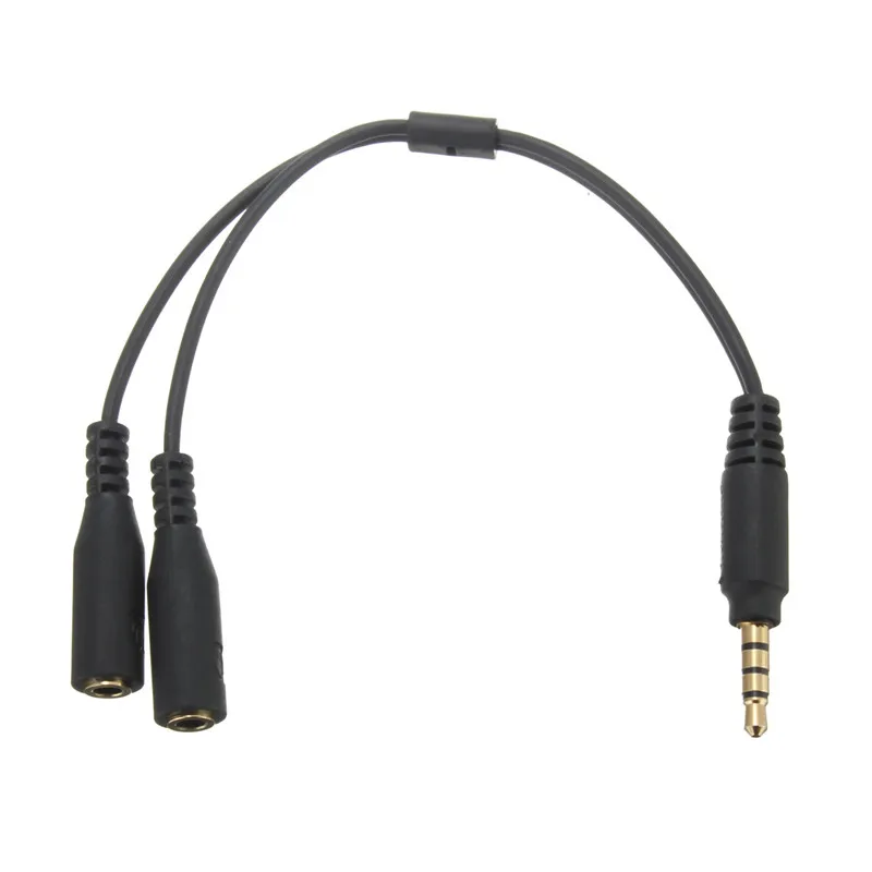 LEORY Высококачественная гарнитура с разъемом типа Папа 2 и двумя разъемами для