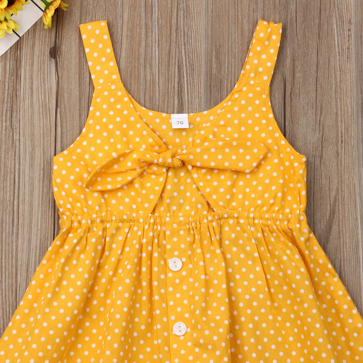 Летнее платье для маленьких девочек милая одежда в горошек повседневные