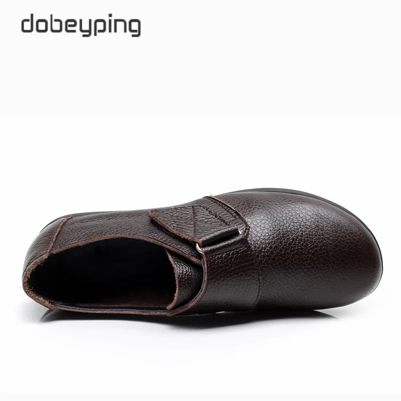 Женские повседневные туфли из натуральной кожи на плоской подошве с пряжкой