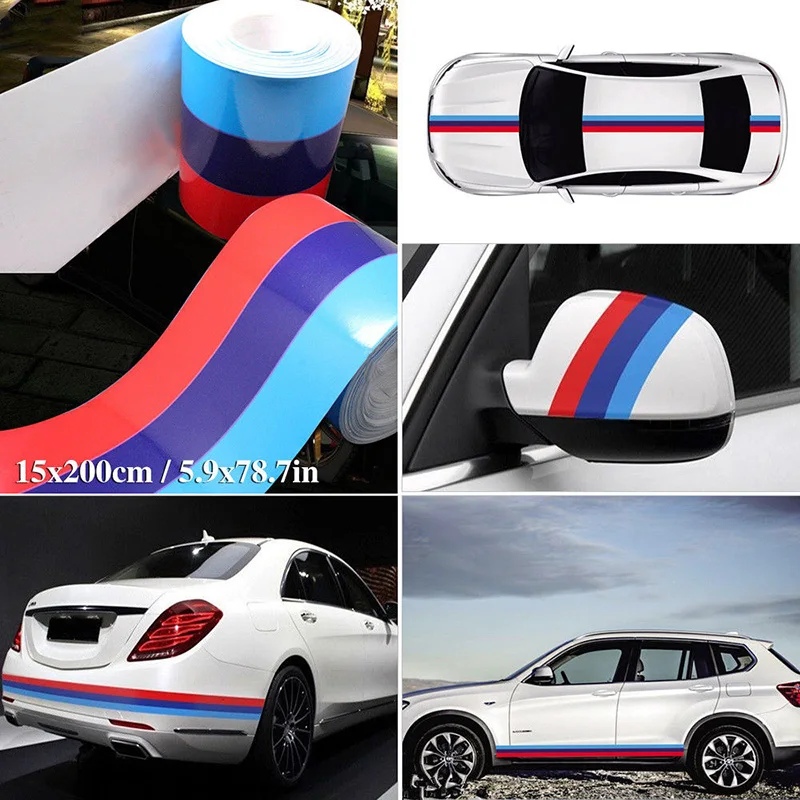 15*200 см DIY M color автомобильный Стайлинг авто внедорожник Наклейка капот наклейка с