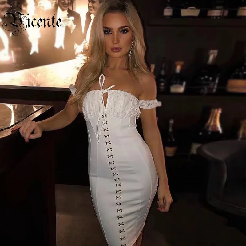 VC горячее шикарное дизайнерское кружевное мини платье с крючками сексуальное