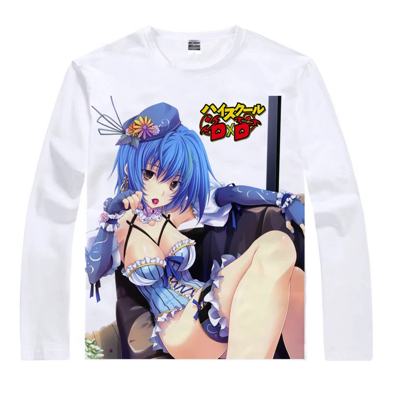 Style 2 Coolprint аниме рубашка школа DXD BorN футболки мульти-стиль длинный рукав Xenovia Quarta Akeno Himejima Косплей Motivs рубашки - Цвет: Style 2