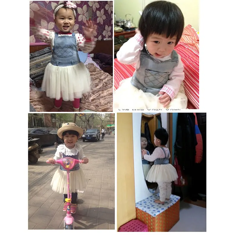 Детское джинсовое платье пачка без рукавов|outfit fashion|children girls clothingfashion girl clothing |