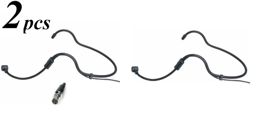 2 шт. Роскошная двойная гарнитура mic для Samson Wireless microfoon 3 Pins XLR Jack | Электроника