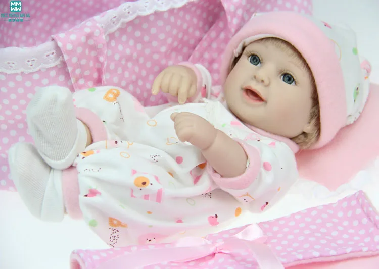 

28cm high quality Silicone baby reborn dolls/baby for girl princess gift
