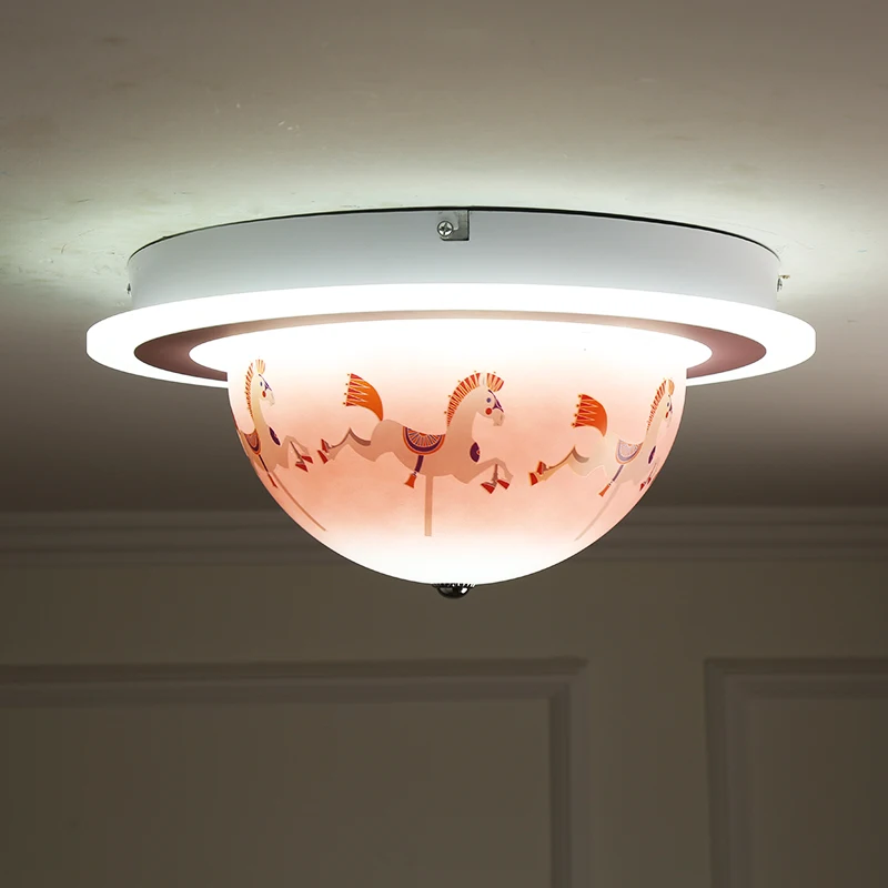 Qiseyuncai Rotate multi-range two-color children's room led ceiling lamp modern minimalist boy girl bedroom creative lighting | Лампы и