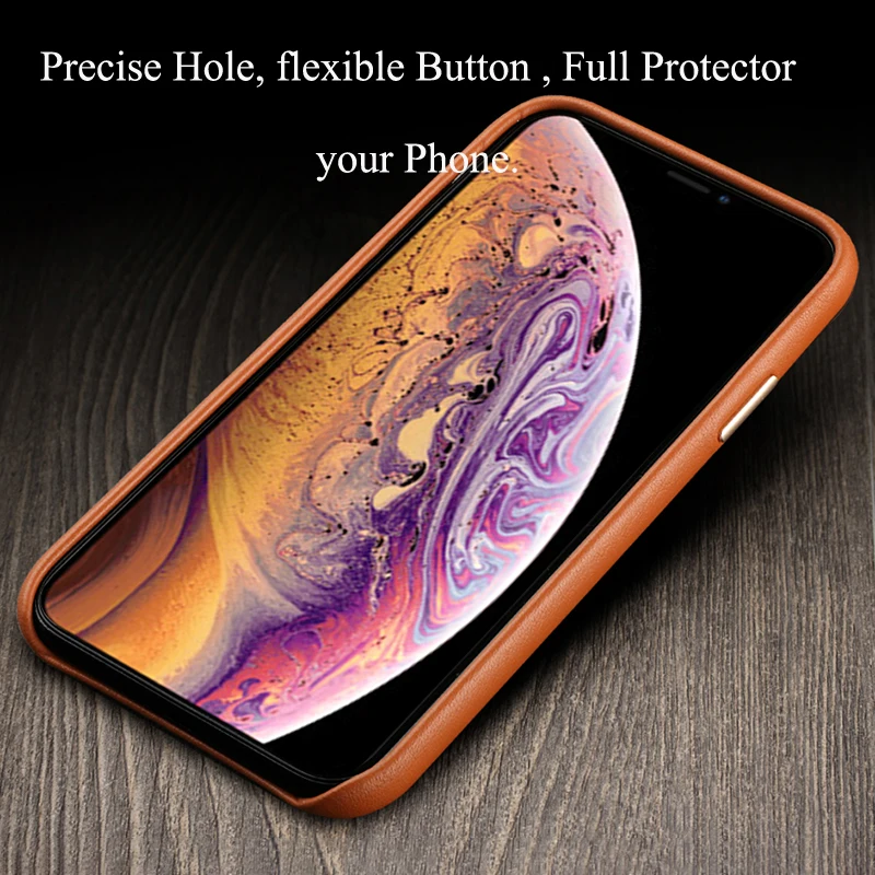 For iPhone Xs Max Case Luxury Official Anti-Knock Genuine Leather Cover Fundas X Xr 7 8 Plus Phone Sehll Coque |