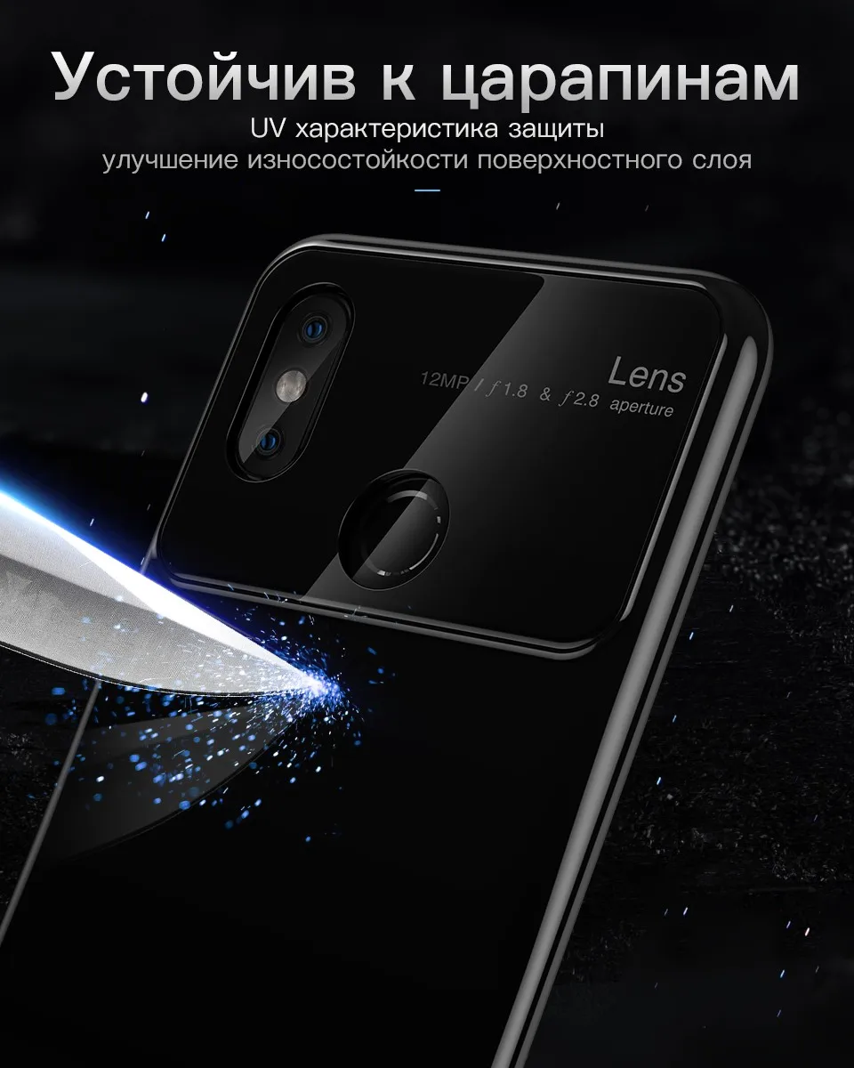 KUULAA Для Xiaomi Mi8 раскошное зеркальное стеклянное чехло для телефона mi 8 Explorer сверхтонкая противоударная задняя крышка для Xiaomi Mi8 SE PC чехла