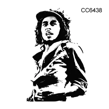 CC6438 Rocooart CC7 6X6cm Little Vintage Old School Style Black White Famouse Man in World Temporary Tattoo Sticker Body Art Fake Taty - Цвет: CC6438