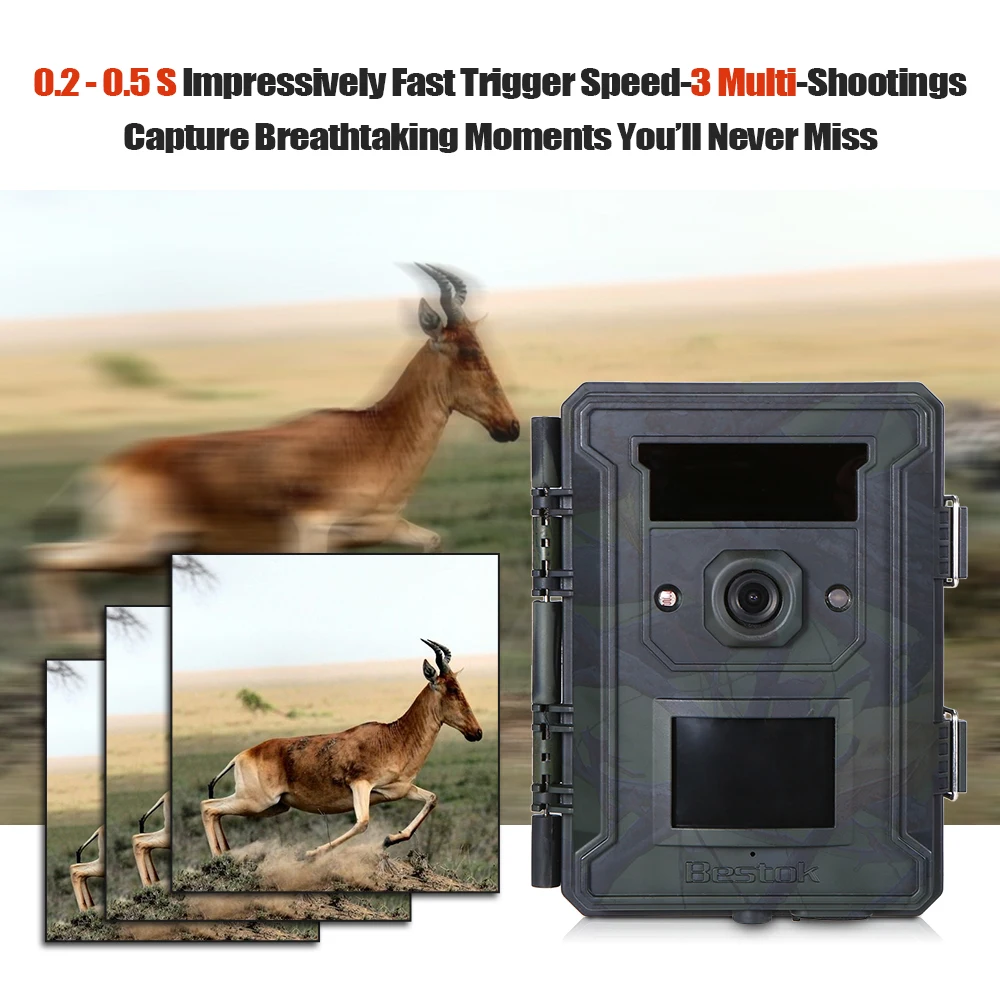 Waterproof Infrared Night Vision Scouting Camera Wildlife Hunting M960 16MP 1080P Trail with PIR Sensor Wide Lens | Спорт и