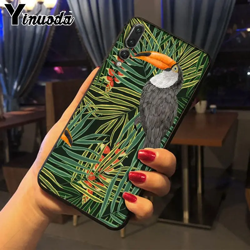 Чехол для телефона Yinuoda Tropical plants Toucan Parrot Huawei nova 3i P20Lite P10 Plus Mate10Lite Mate20 P20 Pro