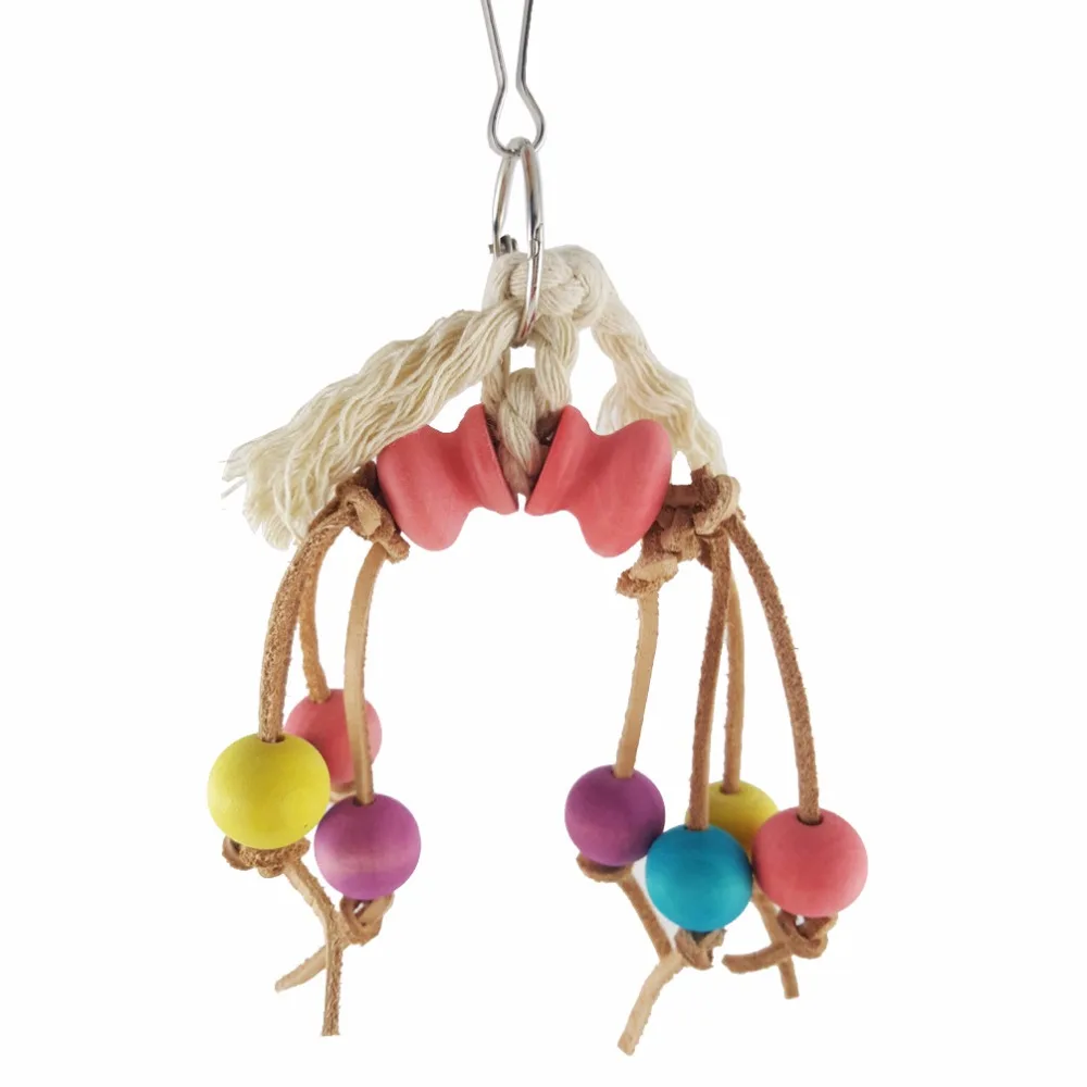 1 шт. Платье для девочек птица жевательные игрушки клетка качели укусов попугая