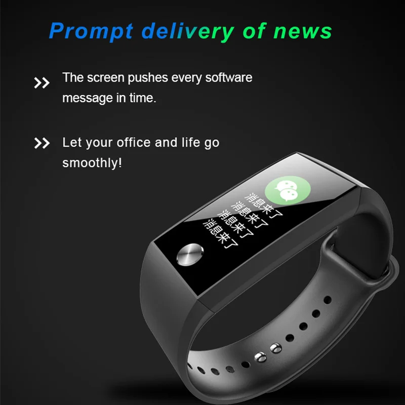 PPG+ECG Blood Pressure oxygen Heart Rate Tracker Smart Sport Watch Bracelet ip67 waterproof pk z03 n58 smart watch band | Электроника