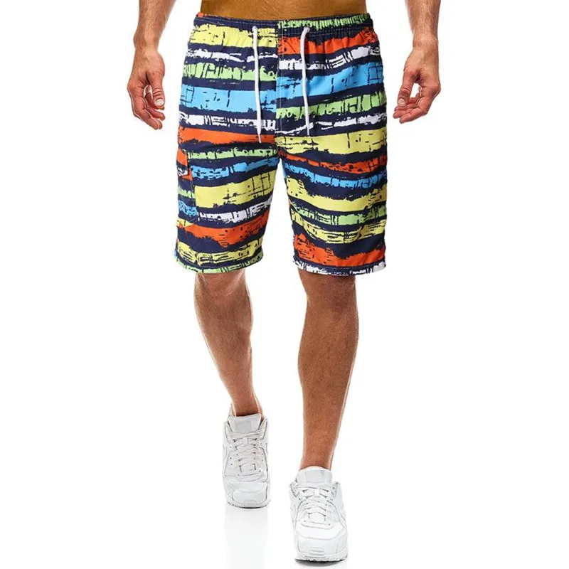 Men's shorts beach fast dry casual surf camouflage print men's fashion loose-fitting | Мужская одежда