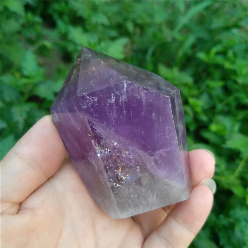 Аметист Кристалл точка аметист палочка башня Фиолетовый обелиск корона