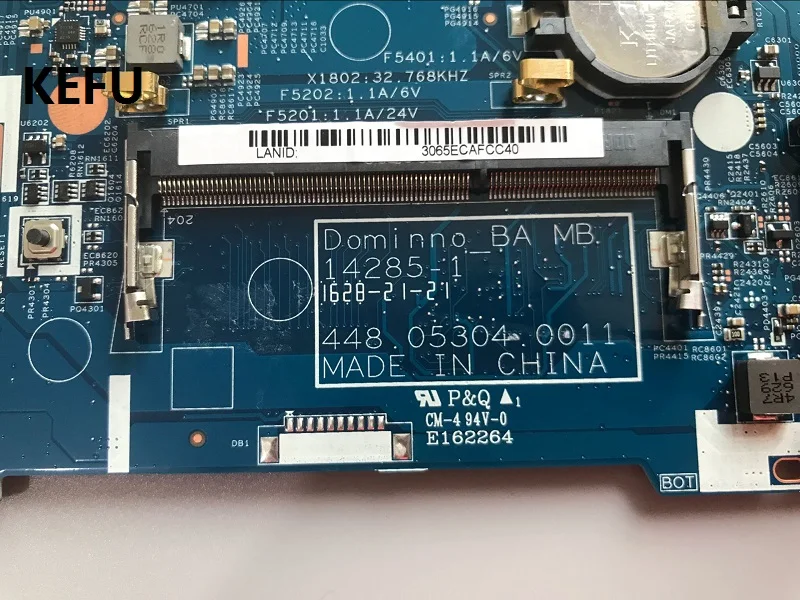 Материнская плата KEFU 14285 1 448.05304.0011 для ноутбука Acer ES1 512 531 с процессором на плате
