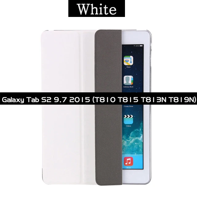 Чехол для планшета для Samsung Galaxy Tab S3 9,7 SM-T820 T825 Fundas флип-чехол с функцией подставки для Galaxy Tab S2 9,7 T810 T815 T813N Smart Cover - Цвет: T810 T815