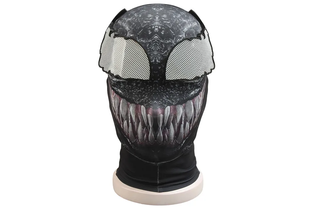 Костюм для косплея Venom, Человек-паук, Zentai, облегающий костюм, спандекс, яд, комбинезон, боди, маска на Хэллоуин - Цвет: Mask